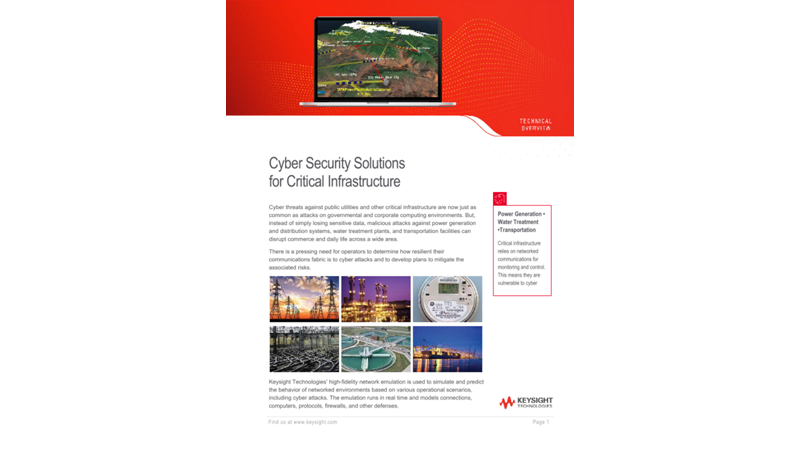 Cyber Security Solutions for Critical Infrastructure